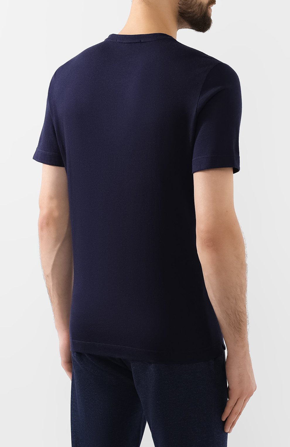 Футболка из смеси хлопка и кашемира CAPOBIANCO, арт. 7M660.WS00., фото 4