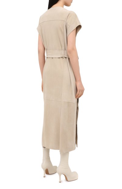 Замшевое платье RUBAN бежевого цвета по цене 130000 руб., арт. RFW20/21-12.1.29.3, фото 4 Замшевое платье RUBAN, арт. RFW20/21-12.1.29.3, фото 4