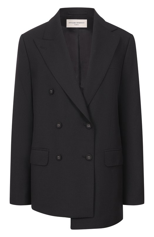 Шерстяной жакет Officine Generale S26WTLG400 Чёрный S26WTLG400