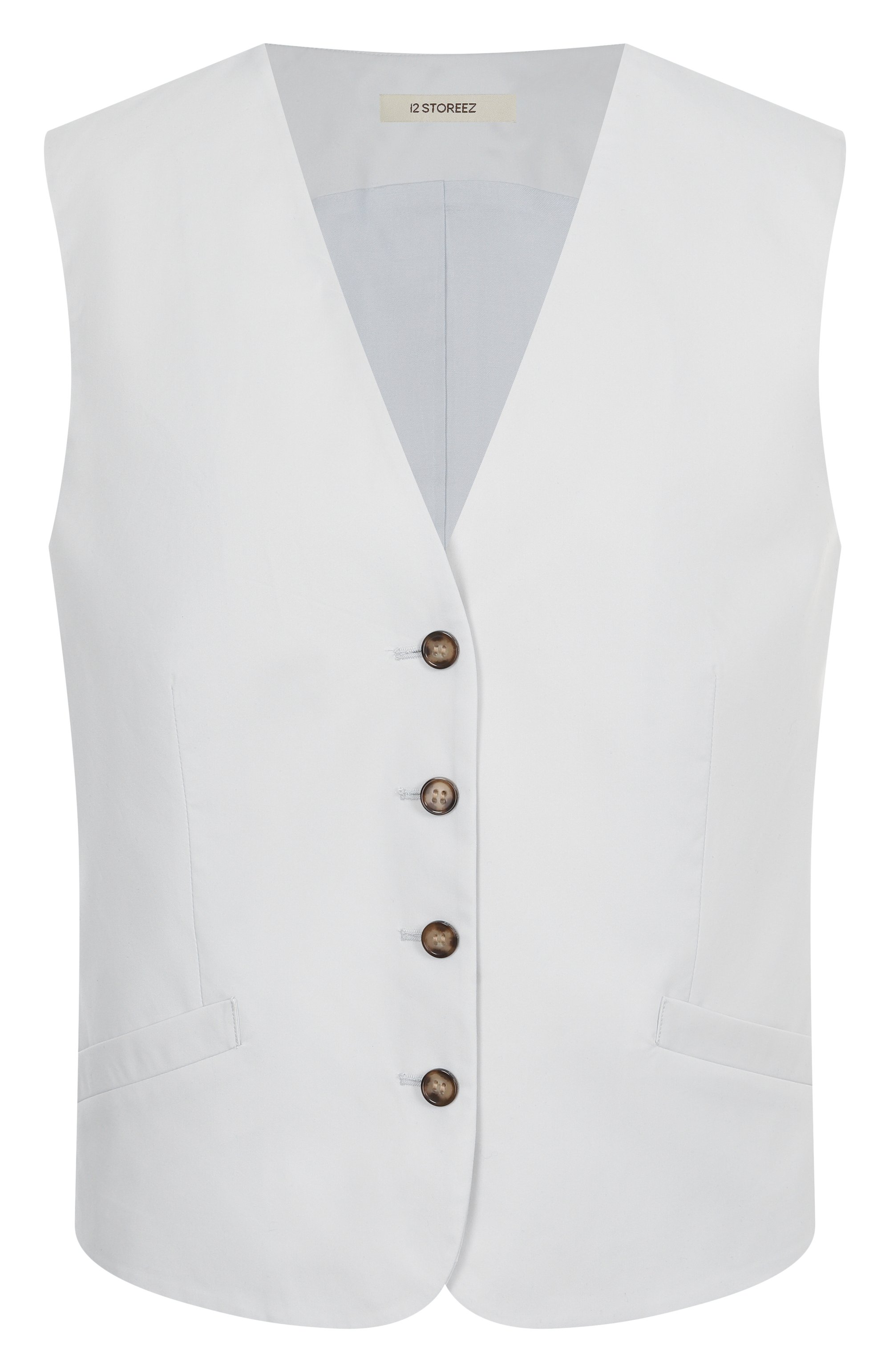 Жилет 12 STOREEZ светло-серого цвета по цене 14000 руб., арт. 131472, фото 1 Жилет 12 STOREEZ, арт. 131472, фото 1