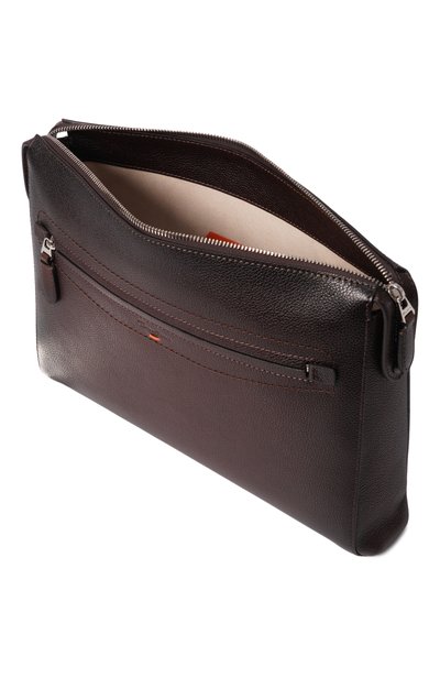 Кожаная папка для документов SANTONI темно-коричневого цвета по цене 123000 руб., арт. UFPGA3060F0-ACGM, фото 3 Кожаная папка для документов SANTONI, арт. UFPGA3060F0-ACGM, фото 3