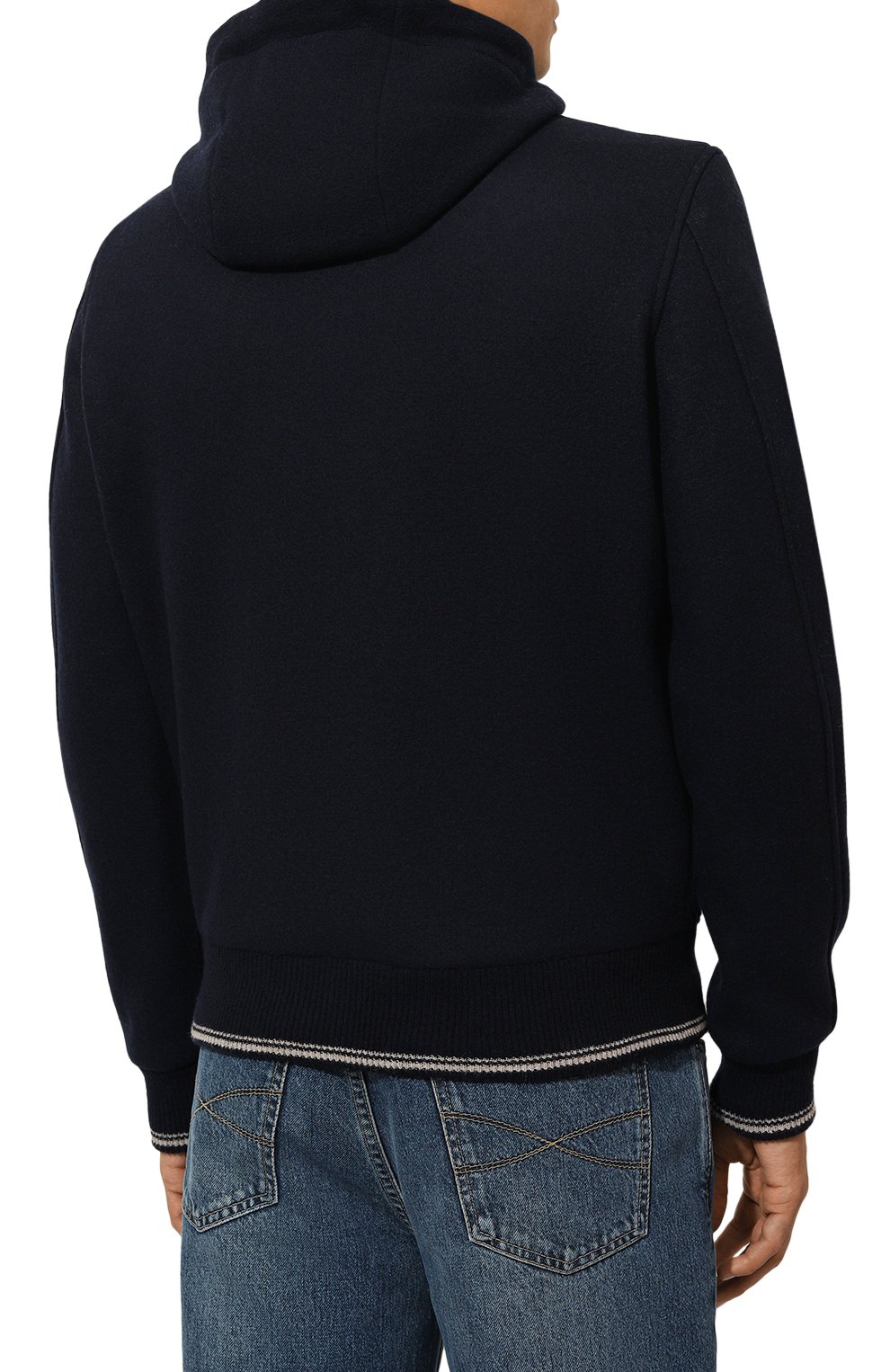 Шерстяная толстовка L.B.M. 1911 темно-синего цвета по цене 78650 руб., арт. 9375/35703, фото 4 Шерстяная толстовка L.B.M. 1911, арт. 9375/35703, фото 4