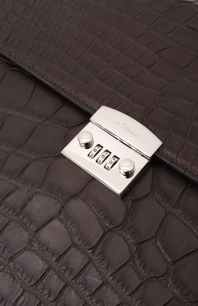 Портфель из кожи аллигатора KITON, арт. UBA0072N0073001000, фото 3