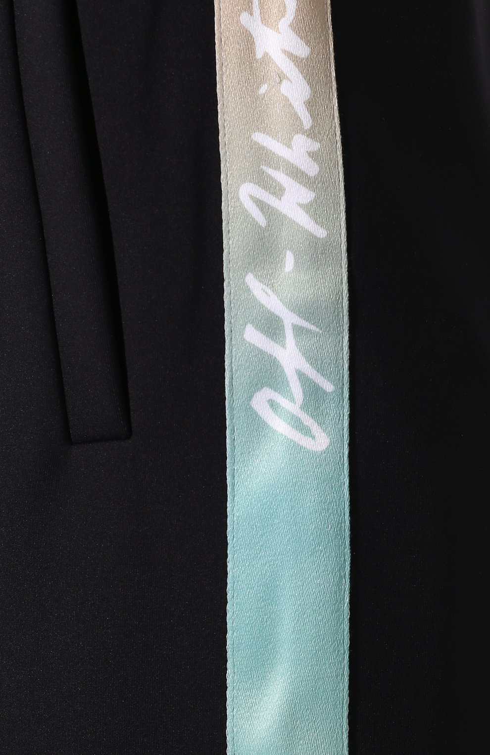 Брюки с лампасами OFF-WHITE черного цвета по цене 92150 руб., арт. 0WCH005E19E620771000, фото 5 Брюки с лампасами OFF-WHITE, арт. 0WCH005E19E620771000, фото 5