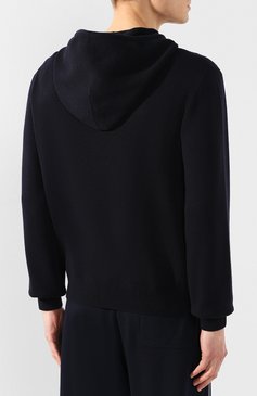 Мужской толстовка из смеси шерсти и кашемира BERLUTI синего цвета, арт. R15KSL30-001 | Фото 4 (Материал внешний: Шерсть, Кашемир; Статус проверки: Проверена категория; Рукава: Длинные; Длина (для топов): Стандартные; Стили: Спорт-шик; Мужское Кросс-КТ: Толстовка-одежда; Материал сплава: Проставлено; Драгоценные камни: Проставлено; Ювелирные украшения: Назначено)