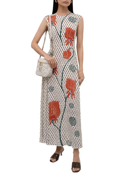 Платье из вискозы CHLOÉ разноцветного цвета по цене 272500 руб., арт. CHC21AR066300, фото 2 Платье из вискозы CHLOÉ, арт. CHC21AR066300, фото 2