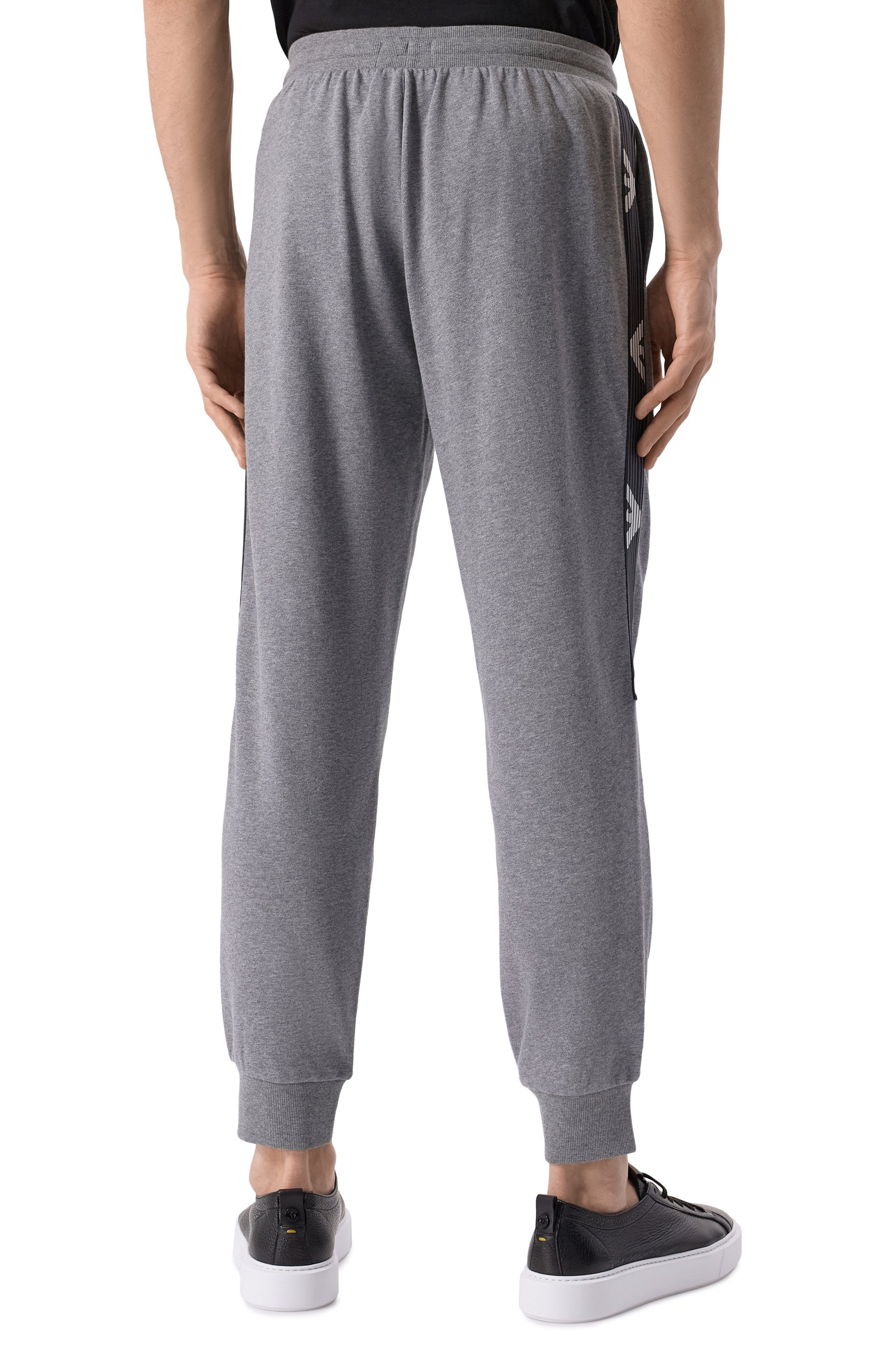 Хлопковые джоггеры EMPORIO ARMANI, арт. EM000500/AF10781, фото 4