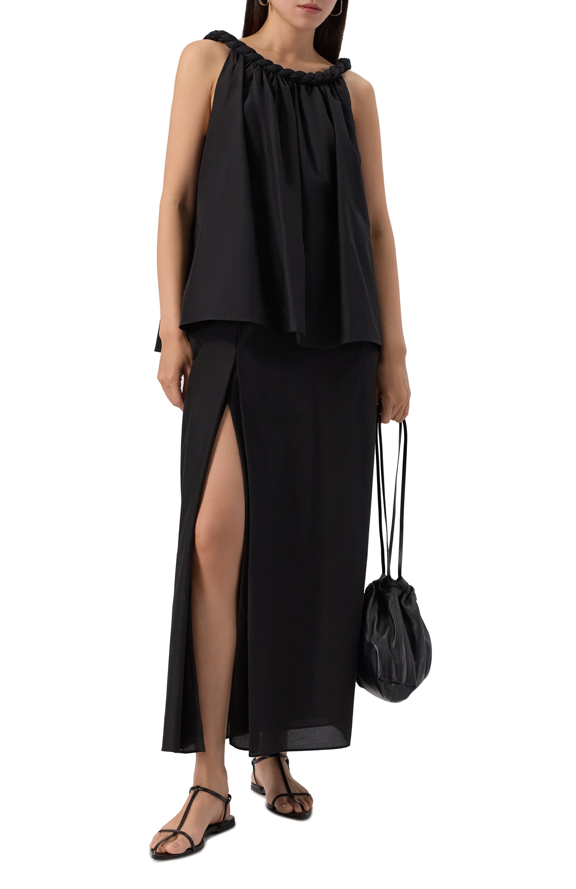 Юбка из хлопка и шелка LOULOU DE SAISON, арт. CARMEN, фото 2