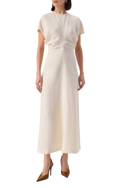 Платье из вискозы TOTEME, арт. 243-WRD1103-FB0199, фото 3