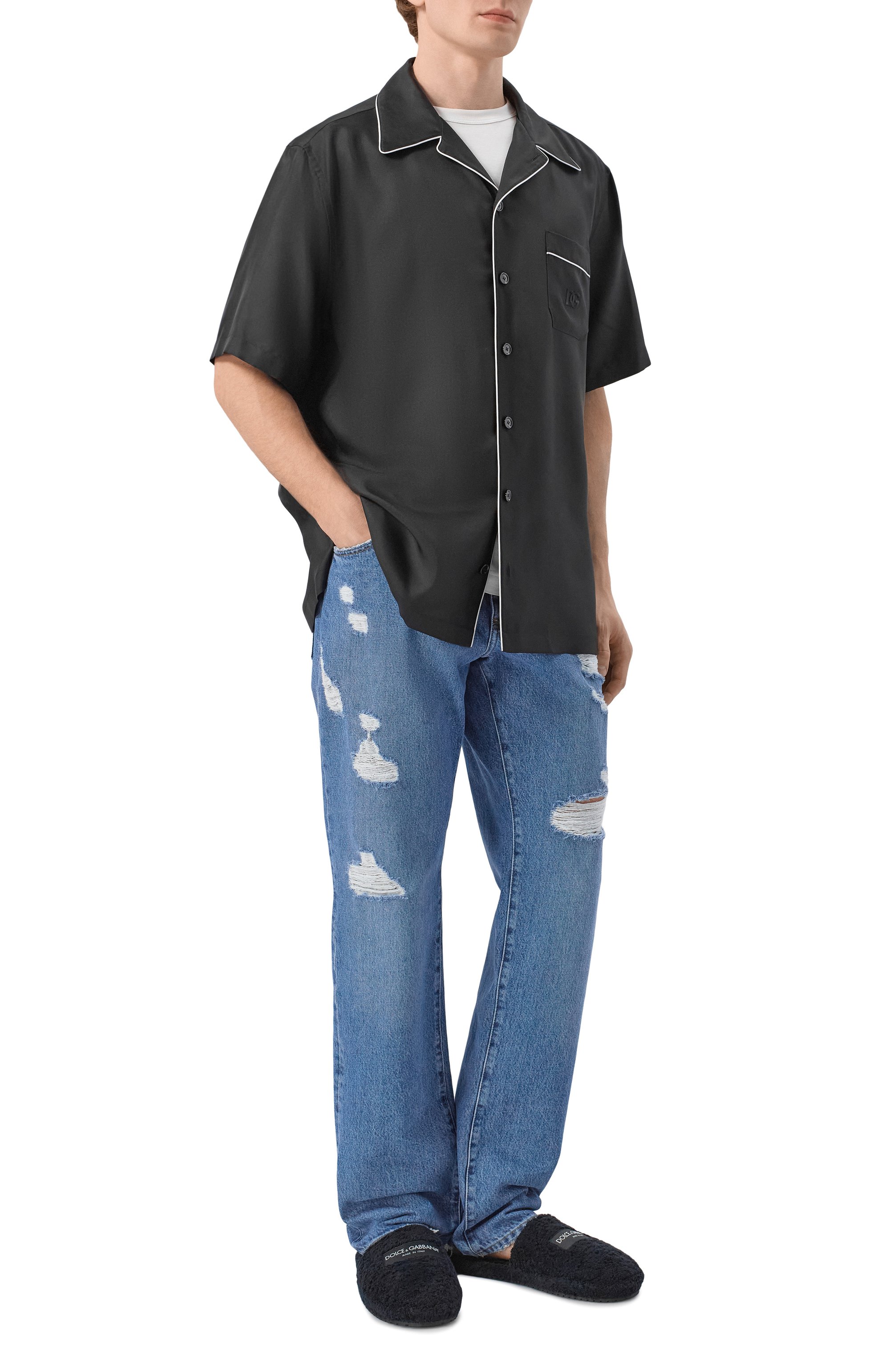 Текстильные сабо dg hotel DOLCE & GABBANA, арт. A80608/A0324, фото 2