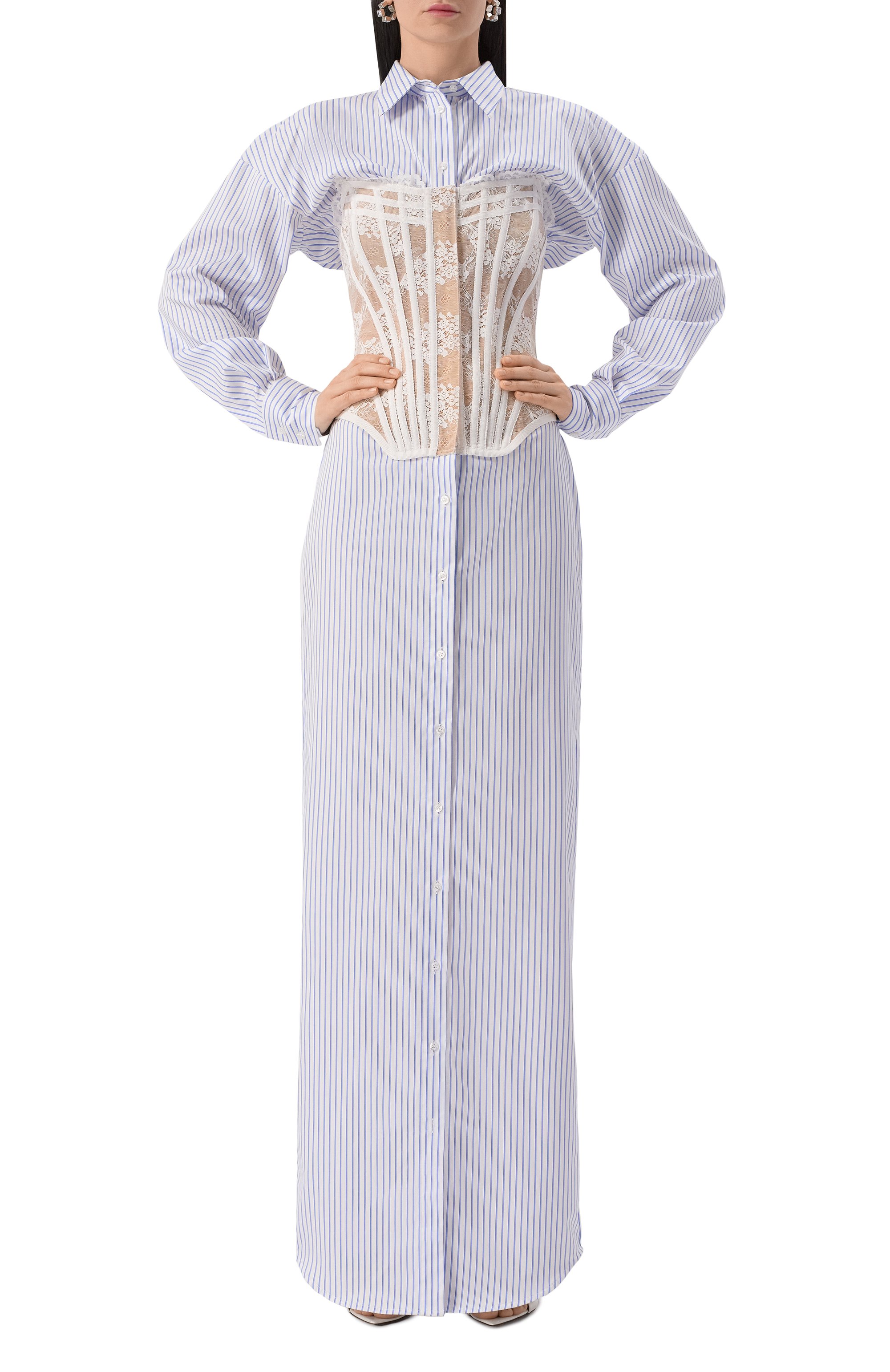 Хлопковое платье GIUSEPPE DI MORABITO, арт. 04SSLD146 04424, фото 2