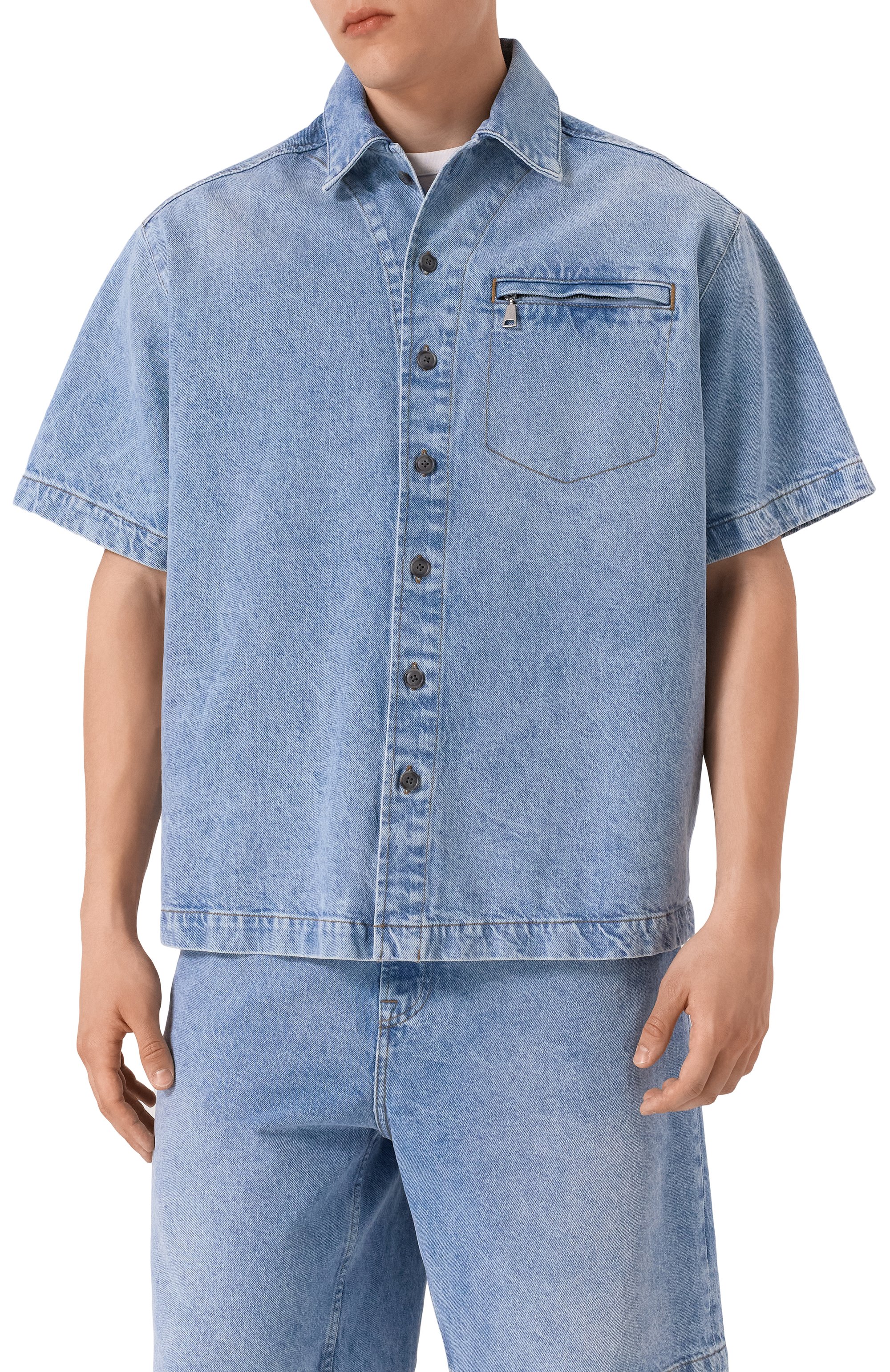 Джинсовая рубашка BOSS ORANGE, арт. 50538203, фото 3