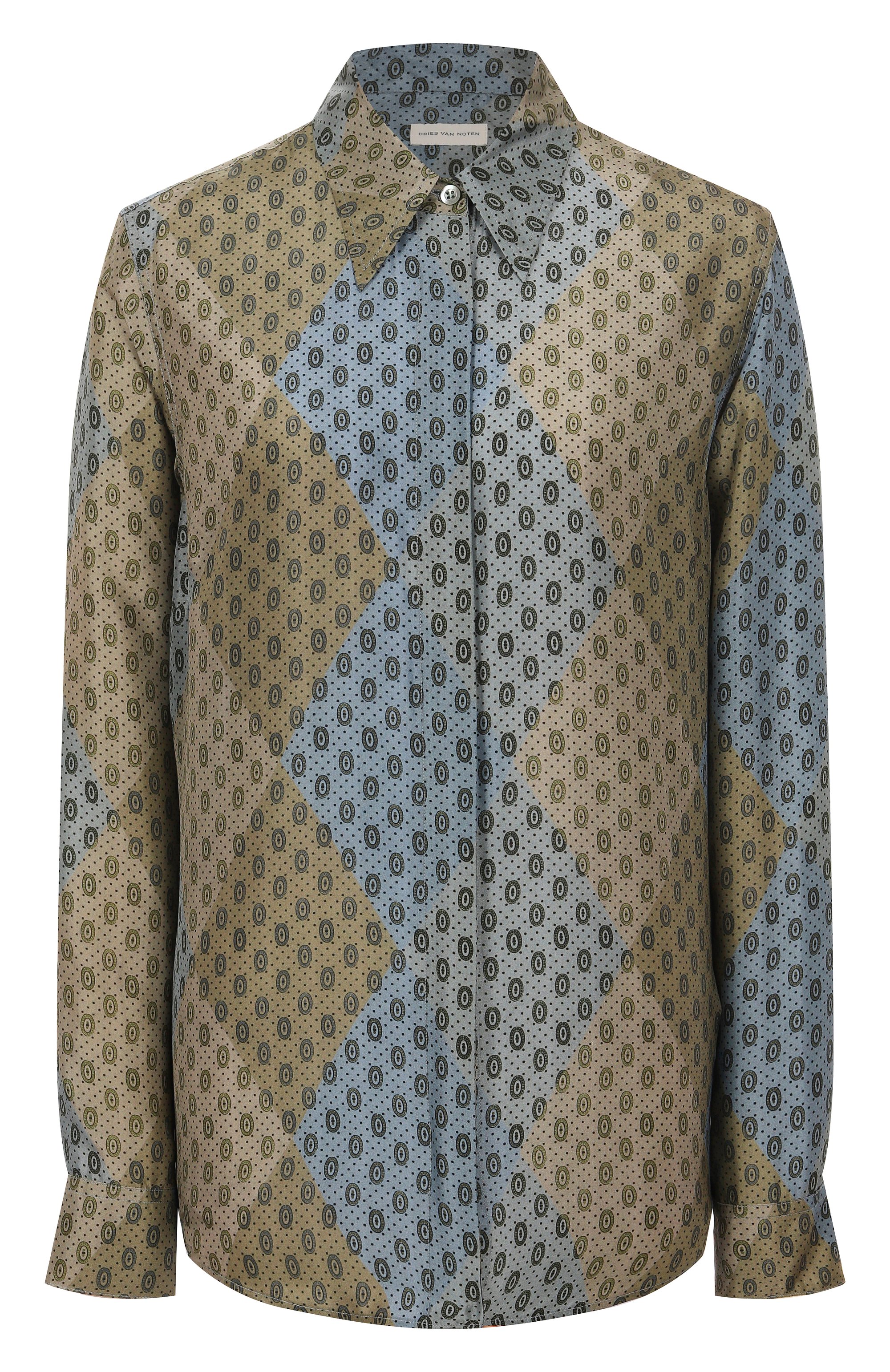 Шелковая рубашка DRIES VAN NOTEN, арт. 010706-2127-104, фото 1