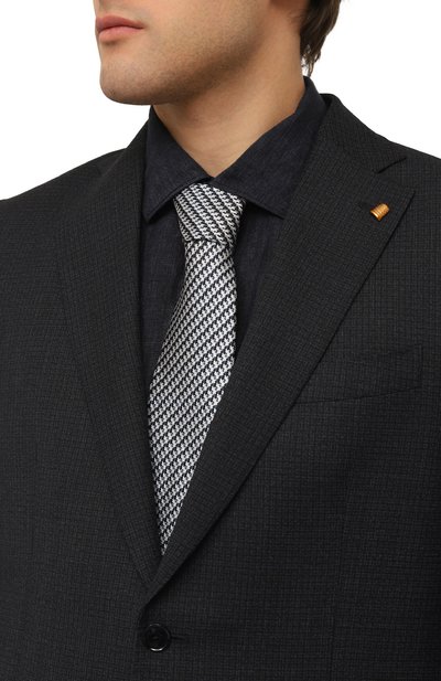 Шелковый галстук TOM FORD темно-синего цвета по цене 23650 руб., арт. STE001/SPP58, фото 2 Шелковый галстук TOM FORD, арт. STE001/SPP58, фото 2