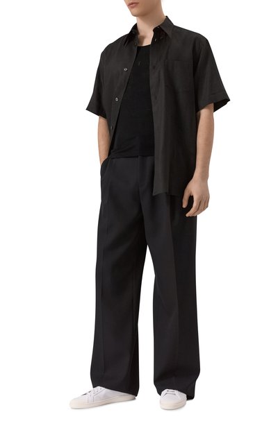 Мужские кожаные кеды SAINT LAURENT, арт. 820087/00N00