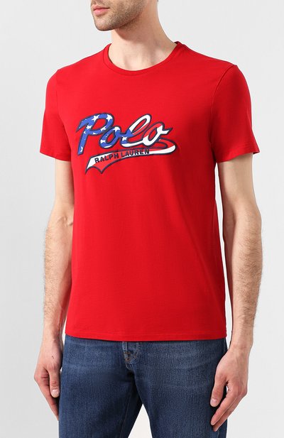 Хлопковая футболка POLO RALPH LAUREN, арт. 710755764, фото 3