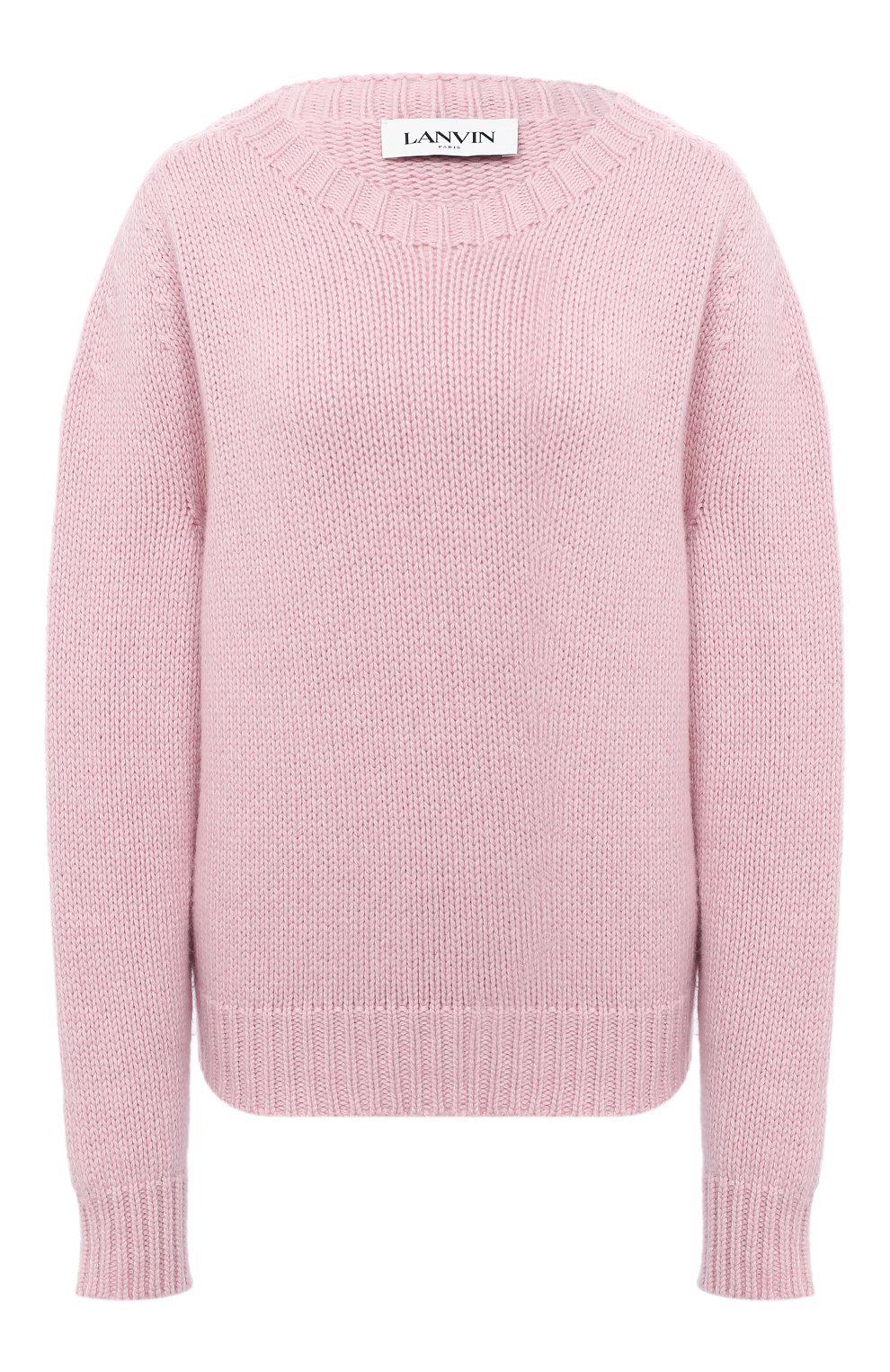 Кашемировый свитер LANVIN светло-розового цвета по цене 111000 руб., арт. RW-T0694M-MR06-H20, фото 1 Кашемировый свитер LANVIN, арт. RW-T0694M-MR06-H20, фото 1