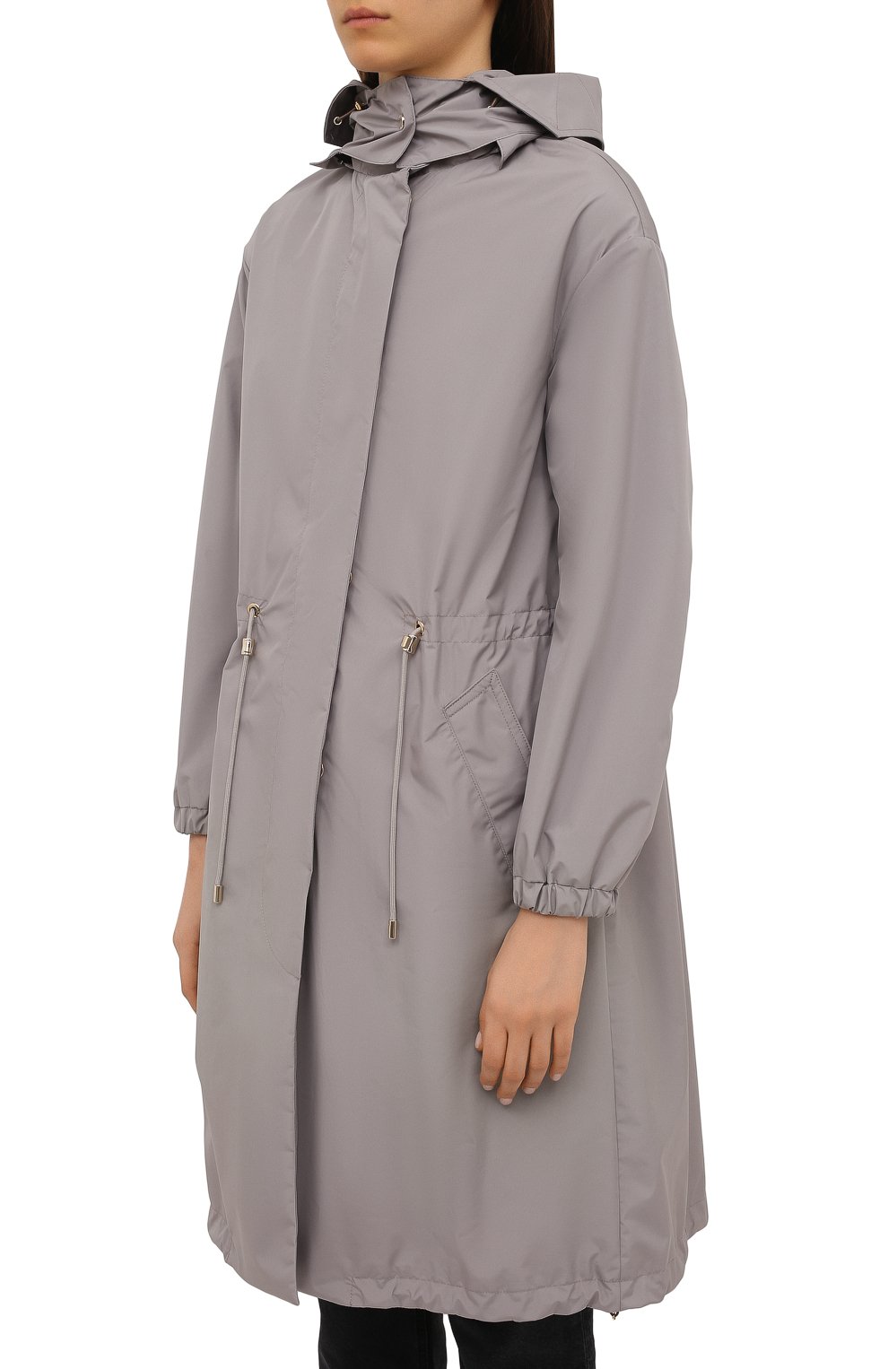 Парка MOORER серого цвета по цене 136500 руб., арт. AITANA-STP/M0DPA100001-TEPA023, фото 3 Парка MOORER, арт. AITANA-STP/M0DPA100001-TEPA023, фото 3