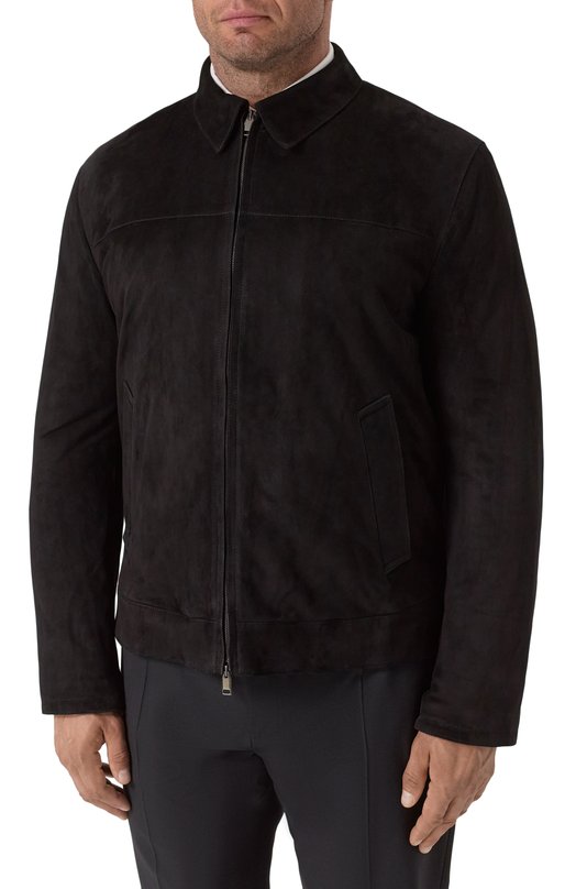 Замшевая куртка Brioni PLBV0L/PB713 Чёрный  PLBV0L/PB713 Фото 3
