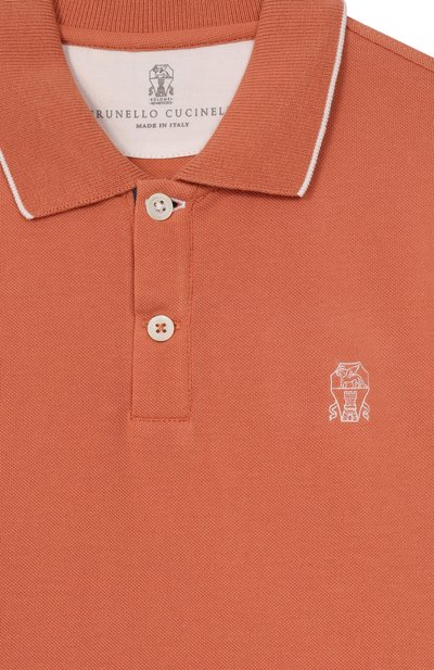 Хлопковое поло BRUNELLO CUCINELLI, арт. BE854T315A, фото 3