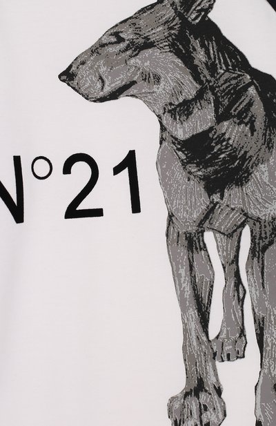 Хлопковый лонгслив с принтом N21, арт. 27 X/Y766/5448/34-44, фото 3