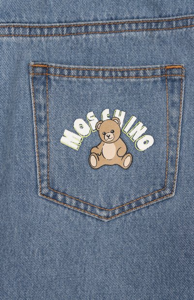 Джинсовая юбка MOSCHINO синего цвета по цене 19300 руб., арт. HDJ044/L0E35, фото 3 Джинсовая юбка MOSCHINO, арт. HDJ044/L0E35, фото 3