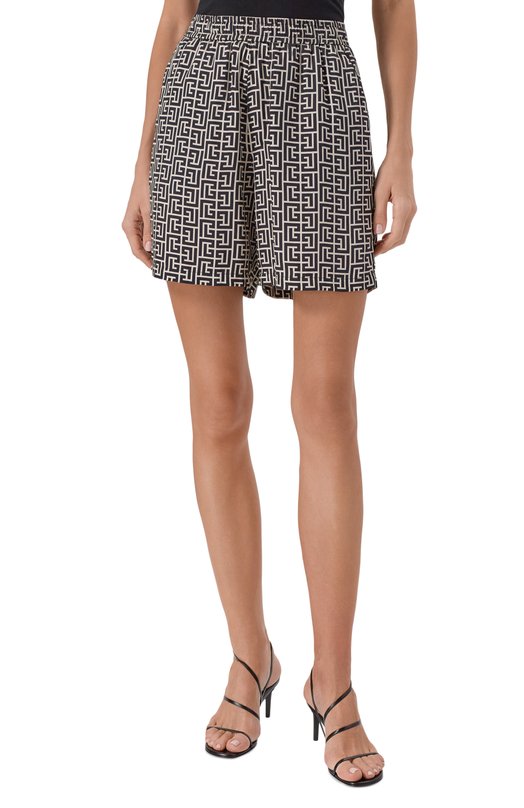 Шорты из вискозы Balmain CH0PA096/VE93 Разноцветный  CH0PA096/VE93 Фото 3