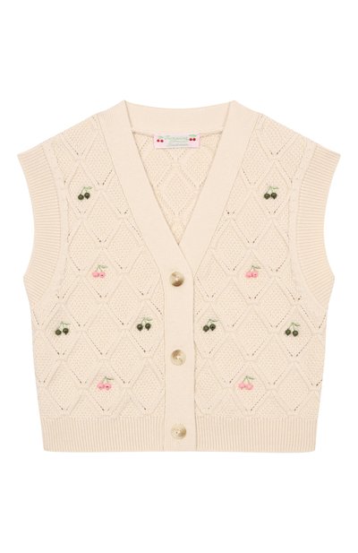 Жилет из шерсти и хлопка BONPOINT, арт. S06GCAK00014/10A-12A