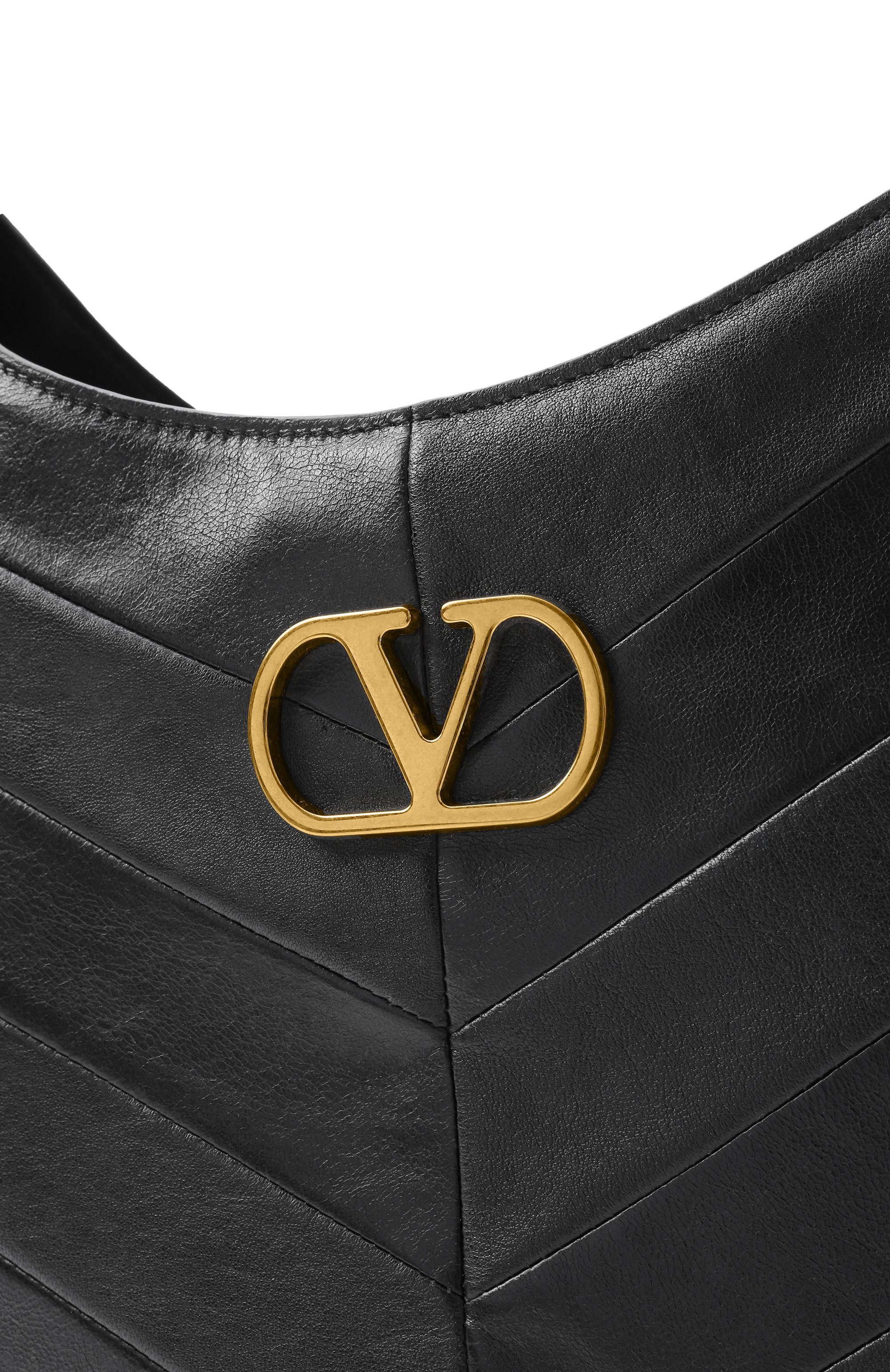 Сумка hoboho VALENTINO черного цвета по цене 309000 руб., арт. 8W2B0S29/GHA, фото 6 Сумка hoboho VALENTINO, арт. 8W2B0S29/GHA, фото 6