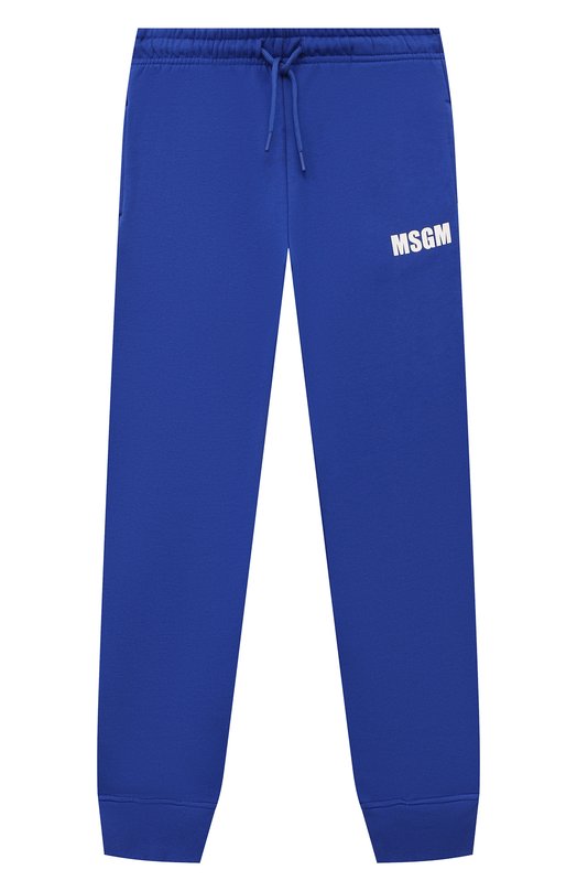 

Хлопковые джоггеры MSGM kids, Синий