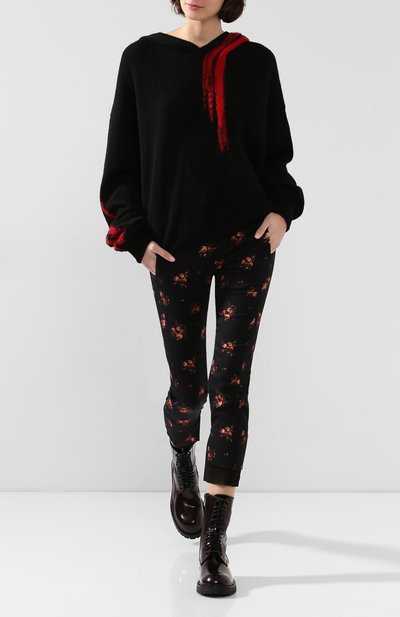Худи из смеси шерсти и шелка ANN DEMEULEMEESTER, арт. 1902-4010-256-098, фото 2