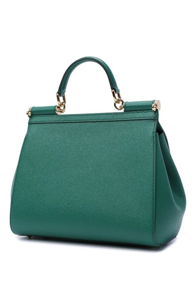 Сумка sicily medium DOLCE & GABBANA изумрудного цвета по цене 229000 руб., арт. BB6002/A1001, фото 3 Сумка sicily medium DOLCE & GABBANA, арт. BB6002/A1001, фото 3
