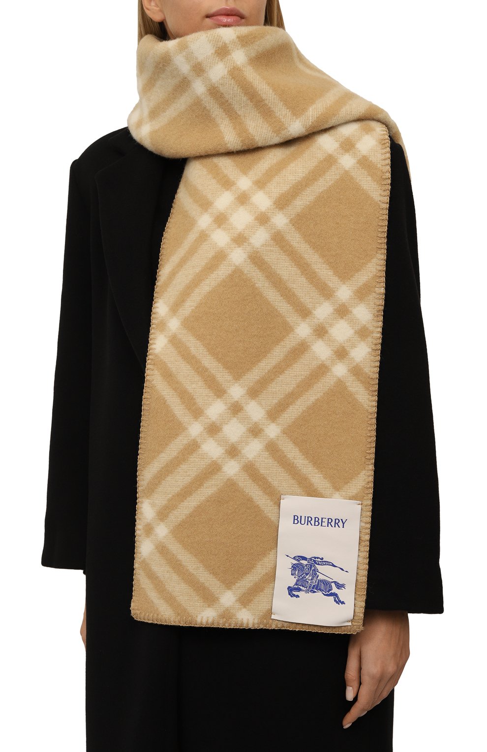 Шерстяной шарф BURBERRY, арт. 8079251, фото 2