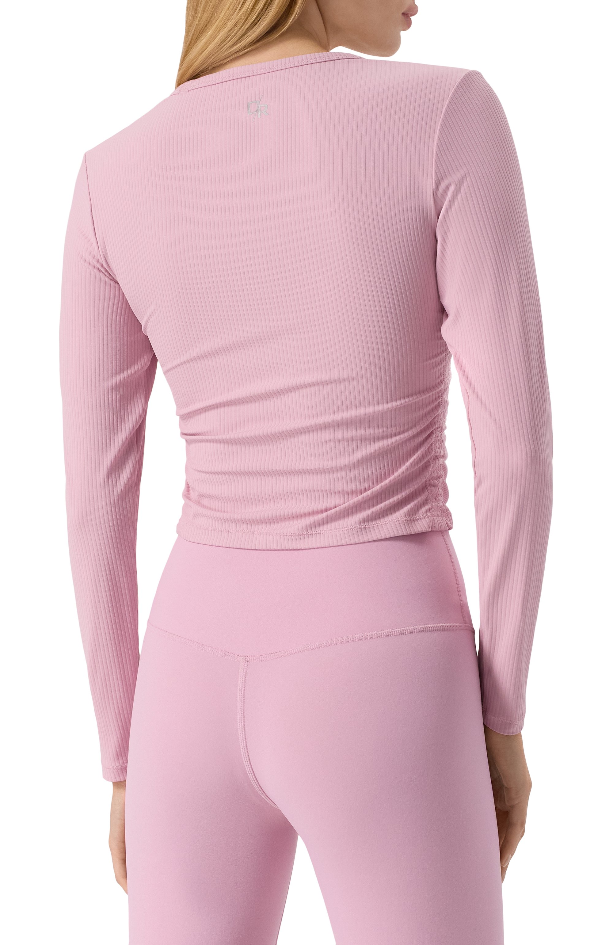 Лонгслив DAILY REMINDER розового цвета по цене 9700 руб., арт. T031-BM, фото 4 Лонгслив DAILY REMINDER, арт. T031-BM, фото 4