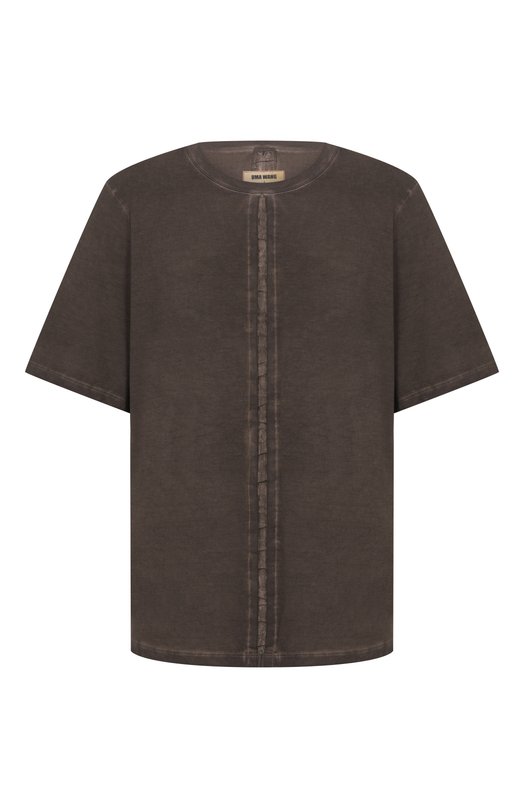 Хлопковая футболка Uma Wang UM1541 Коричневый UM1541