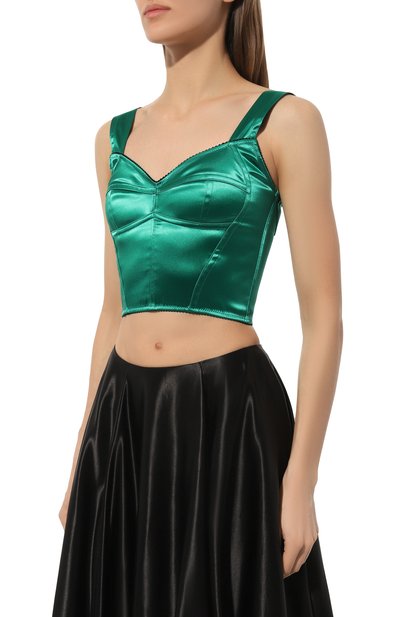 Атласный топ DOLCE & GABBANA, арт. F7W98T/GDCDC, фото 3