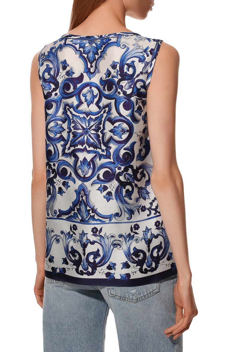 Шелковый топ DOLCE & GABBANA, арт. F72Y3T/HI1B9, фото 4