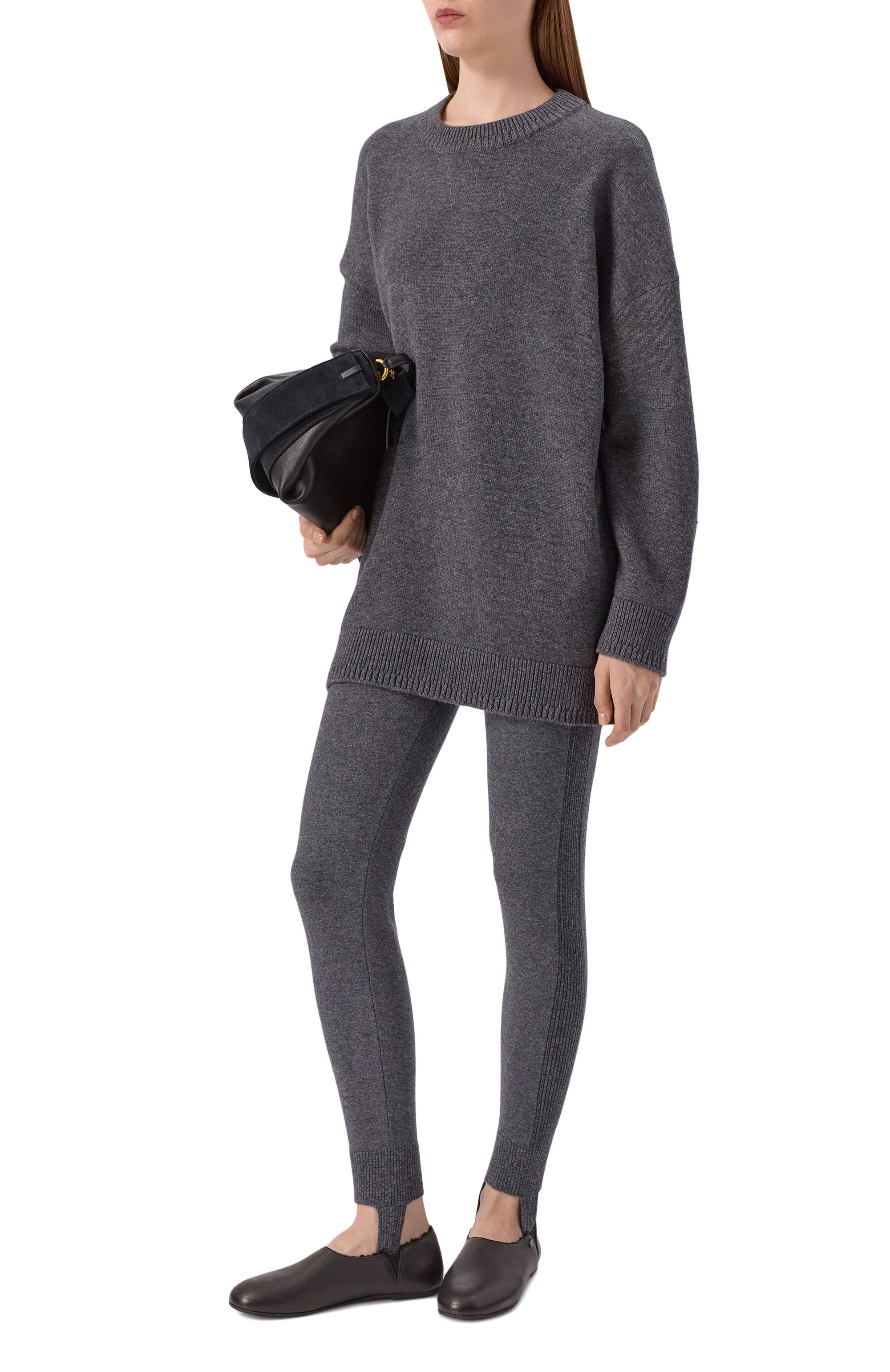 Свитер из шерсти и кашемира FREEAGE серого цвета по цене 47960 руб., арт. W26.JM157.2030.991, фото 2 Свитер из шерсти и кашемира FREEAGE, арт. W26.JM157.2030.991, фото 2