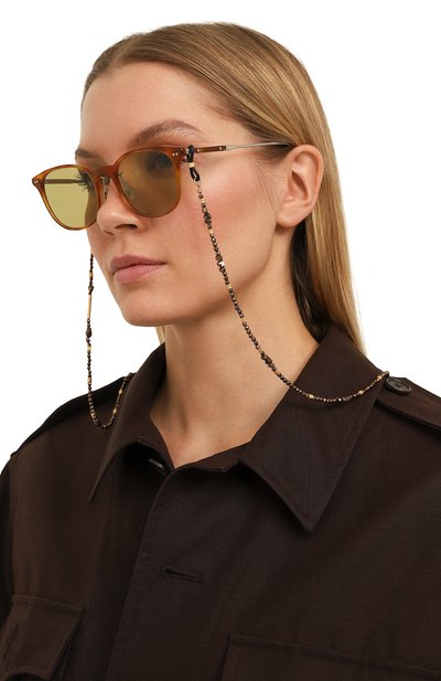 Цепочка для очков BRUNELLO CUCINELLI черного цвета по цене 62950 руб., арт. M0CW00001, фото 2 Цепочка для очков BRUNELLO CUCINELLI, арт. M0CW00001, фото 2