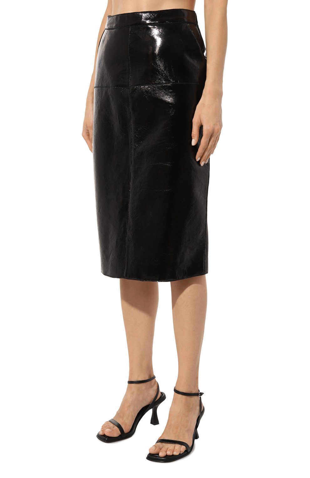 Кожаная юбка P.A.R.O.S.H., арт. D620647, фото 3