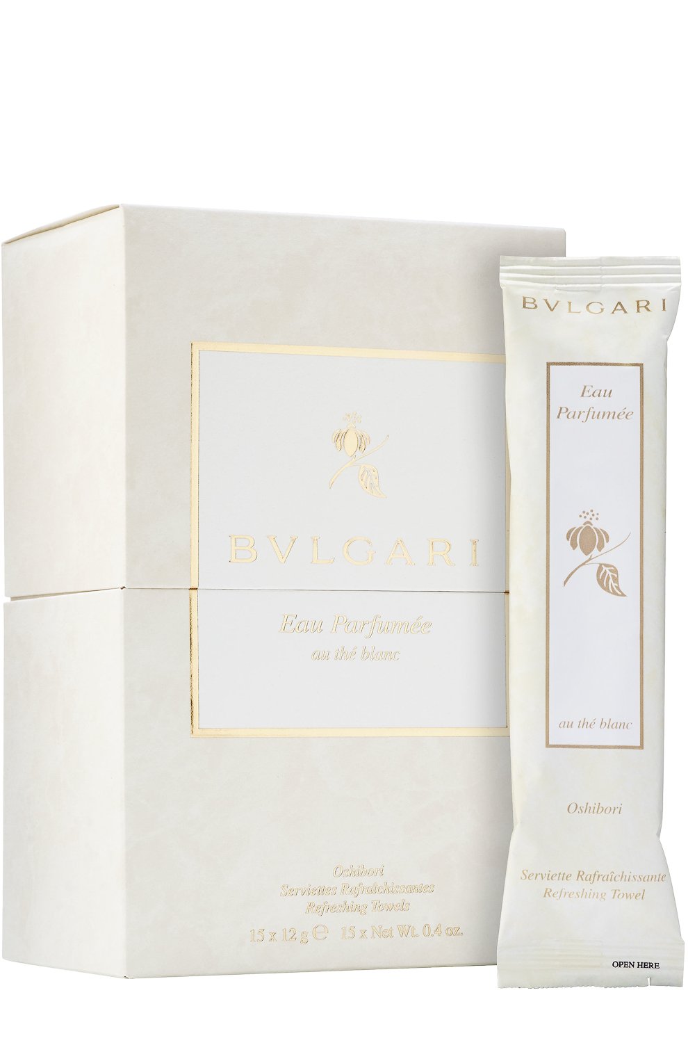 Освежающие салфетки ошибори ep the blanc BVLGARI бесцветного цвета по цене 4160 руб., арт. 47417BVL, фото 1 Освежающие салфетки ошибори ep the blanc BVLGARI, арт. 47417BVL, фото 1