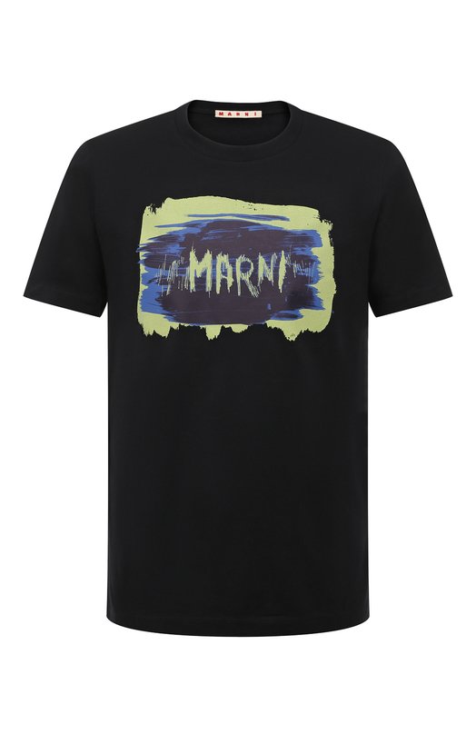 

Хлопковая футболка Marni, Чёрный