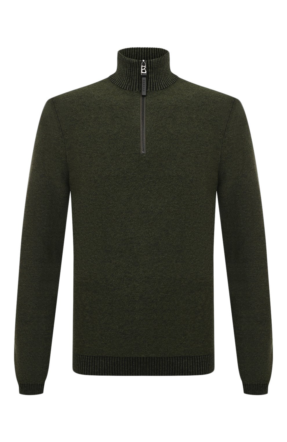 Джемпер из шерсти и хлопка BOGNER хаки цвета по цене 39500 руб., арт. 88482807, фото 1 Джемпер из шерсти и хлопка BOGNER, арт. 88482807, фото 1