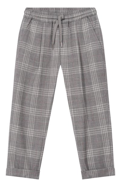 Брюки из шерсти и шелка BRUNELLO CUCINELLI, арт. BZ430P503A