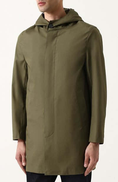 Шерстяной плащ на молнии с капюшоном MACKINTOSH, арт. GENTS GM-007B/SH/E502, фото 3