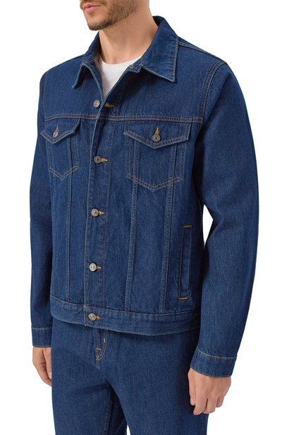 Джинсовая куртка 7 FOR ALL MANKIND темно-синего цвета по цене 32950 руб., арт. 7T470066-3K1, фото 3 Джинсовая куртка 7 FOR ALL MANKIND, арт. 7T470066-3K1, фото 3