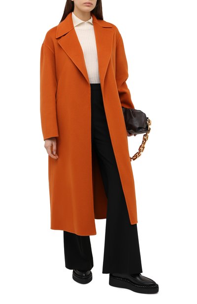 Кашемировое пальто LORO PIANA оранжевого цвета по цене 995000 руб., арт. FAL3652, фото 2 Кашемировое пальто LORO PIANA, арт. FAL3652, фото 2