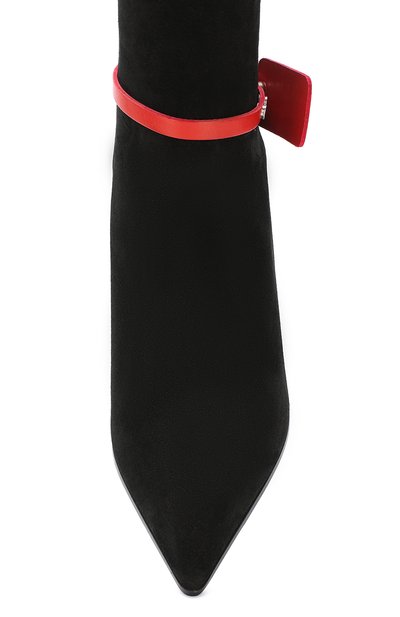 Замшевые ботильоны zip tie OFF-WHITE, арт. 0WIA142R19D310161000, фото 5