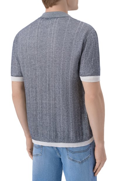 Рубашка изо льна и хлопка BRIONI серого цвета по цене 206500 руб., арт. UMQA0L/PDK12, фото 4 Рубашка изо льна и хлопка BRIONI, арт. UMQA0L/PDK12, фото 4