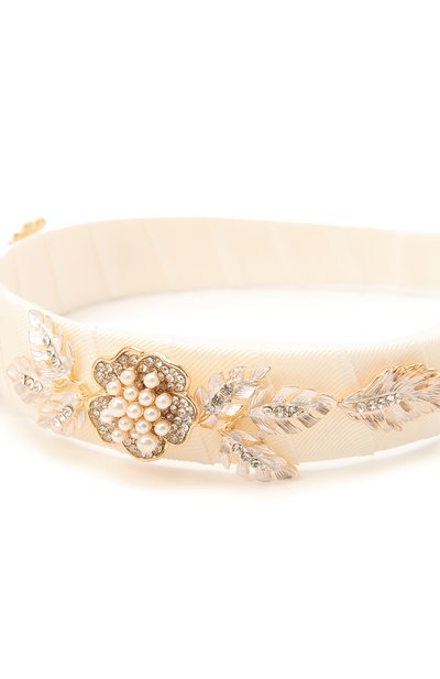 Ободок DAVID CHARLES белого цвета по цене 13900 руб., арт. 6715, фото 3 Ободок DAVID CHARLES, арт. 6715, фото 3